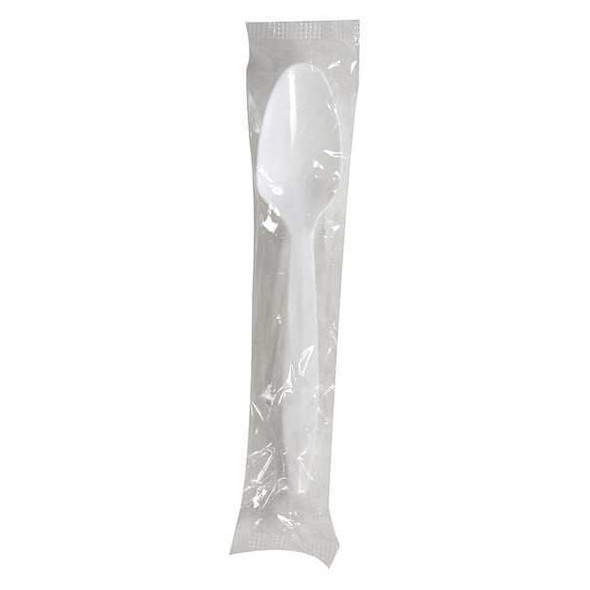 Dixie Wrapped Disposable Spoon, White, Medium Weight, PK1000 TMP23C