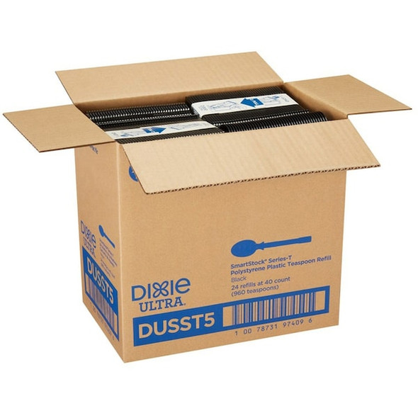 Dixie Spoon,Blk,Series T,Med,DUSST5,PK960 DUSST5