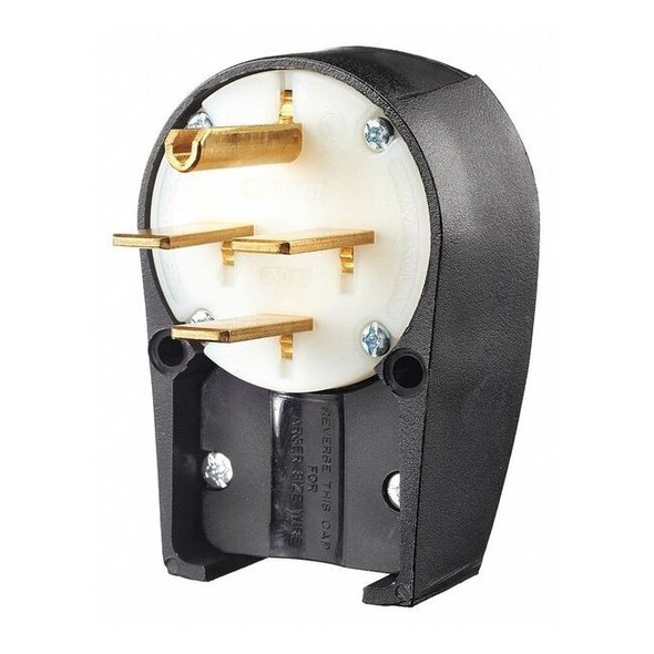 Straight Blade Plug, 15-30P, 30 A, 250V AC, 3 Pole, Screw Terminals, Grounded