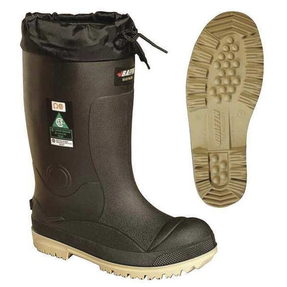 Baffin Rubber Boot,Men's,11,Knee,Black,PR 23590000 Baffin Rubber Boot,Men's,11,Knee,Black,PR 23590000