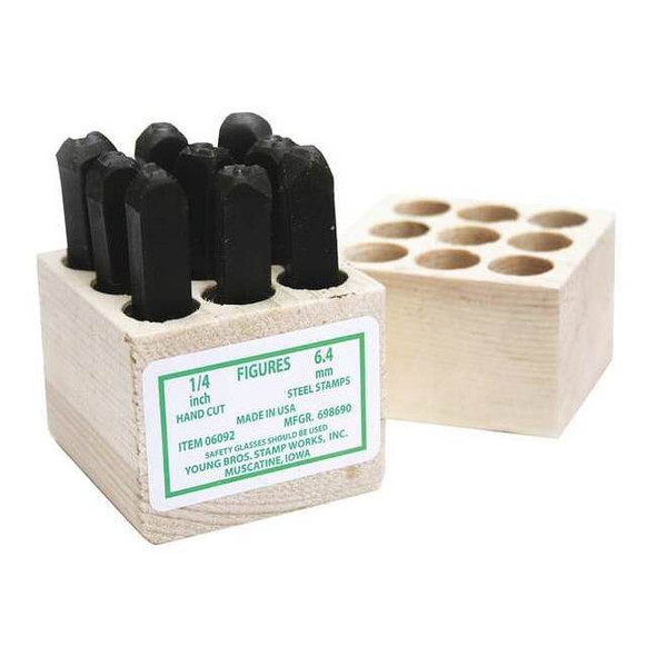 Young Bros Stamp Works Hand Stamp Kit, Number Set 05092