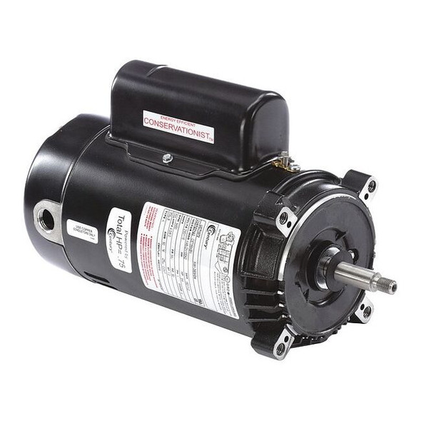 Pool Pump Motor, Capacitor-Start/Run, 3/4 HP, 56J Frame, 3,450 Nameplate RPM