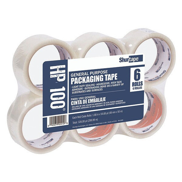 Shurtape Carton Tape,Clear,48mm x 50m,PK36 207141