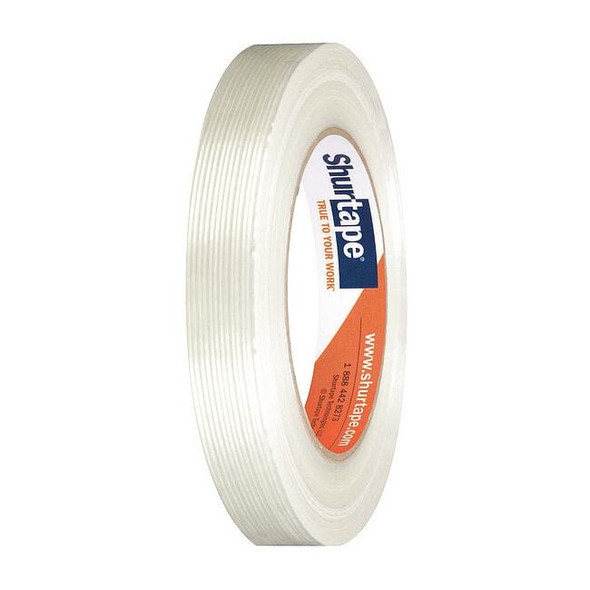 Shurtape Filament Tape,18mm x 55m,4.8 mil,PK48 101229