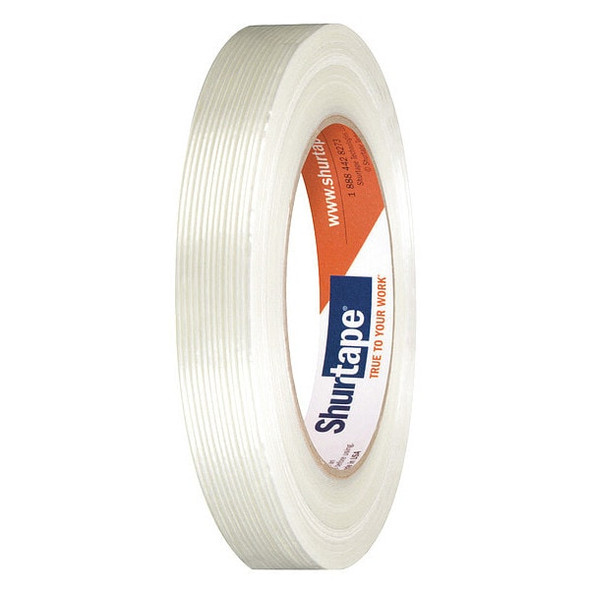 Shurtape Filament Tape,18mm x 55m,4.8 mil,PK48 101229