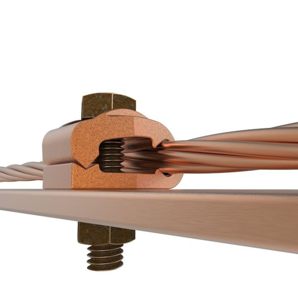 Burndy Connector,Copper,Overall L 2.32in GB29