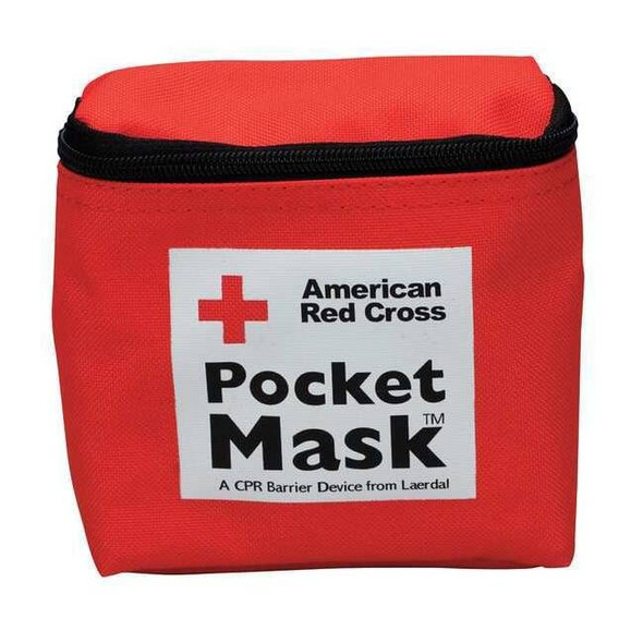 First Aid Only CPR Pocket Mask,Adult,Red,4 Pieces 363015
