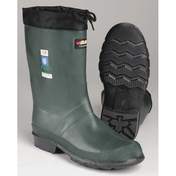 Men's Hunter (TOE) Rubber Boot, Steel Toe, 13" Height, Green, 12  8563-0000-394