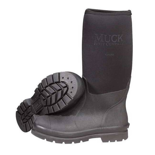 Muck Boot Co Men's Rubber Boot, 7 Steel Toe, 16" H, Black, CHS-000A CHS-000A/7
