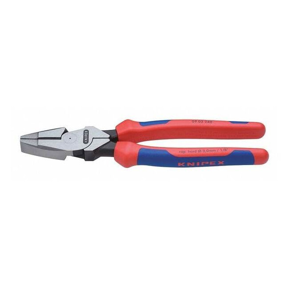 Knipex 9 1/4 in Linemans Plier High Leverage, Steel 09 02 240 SBA