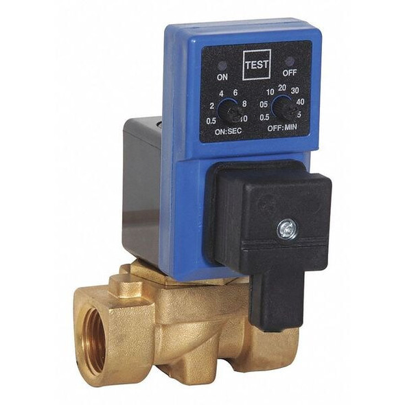 Intech Auto Drain Valve,115V,1/4",38 gpm TDV25-10