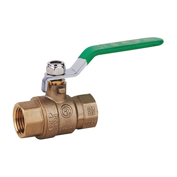 Manufacturer Varies 1-1/4" FNPT Brass Ball Valve Inline 107-826NL