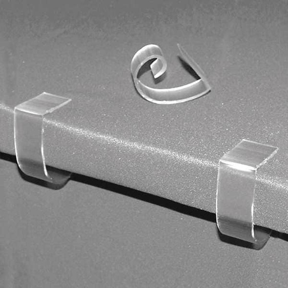 Super Multi-Clip by Fastenation Table Cloth Clip,1 in L,Clear,PK100 SMCTCC