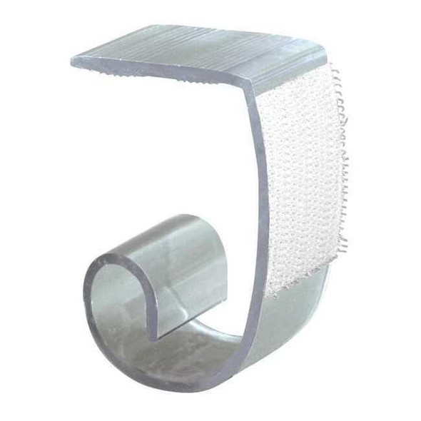 Super Multi-Clip by Fastenation Table Skirt Clip,1 in L,Clear,PK100 SMC