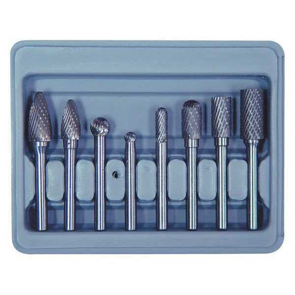 Astro Pneumatic Burr Set,Carbide Double Cut,8 pcs. 2181