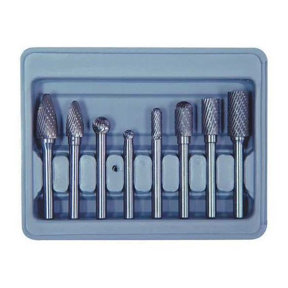 Astro Pneumatic Burr Set,Carbide Double Cut,8 pcs. 2181