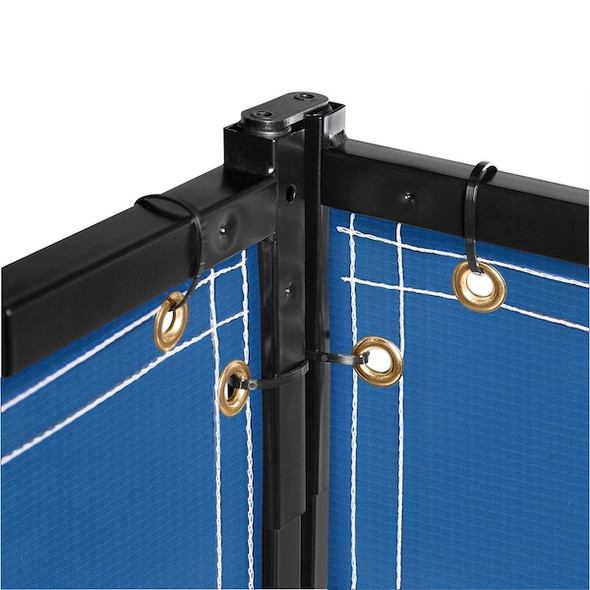 Welding Screen, Transparent Vinyl, 8 ft W., 8 ft H., 13 oz/sq yd, 150 Degrees F Withstand Temp.