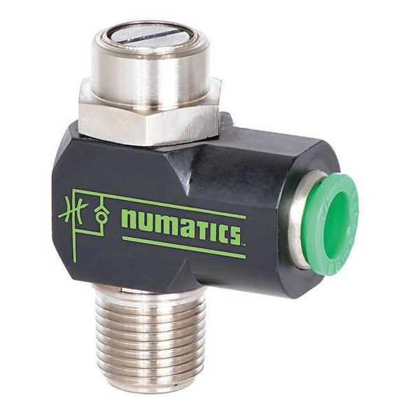 Numatics Swivel,1/4In NPT,1/4In Push In 2FPRN8