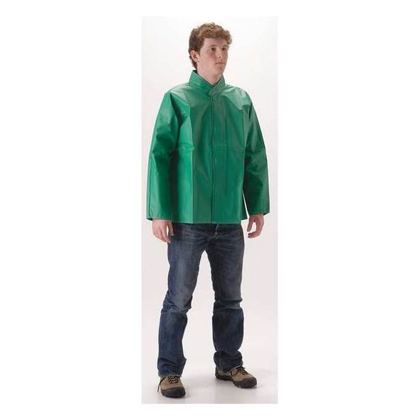 Nasco Chemical Splash Jacket,2XL,PVC/Polyester 52JG2