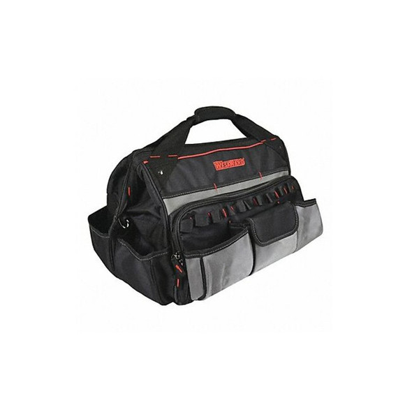 Westward Tool Bag, Black, Polyester, 22 Pockets 32PJ38