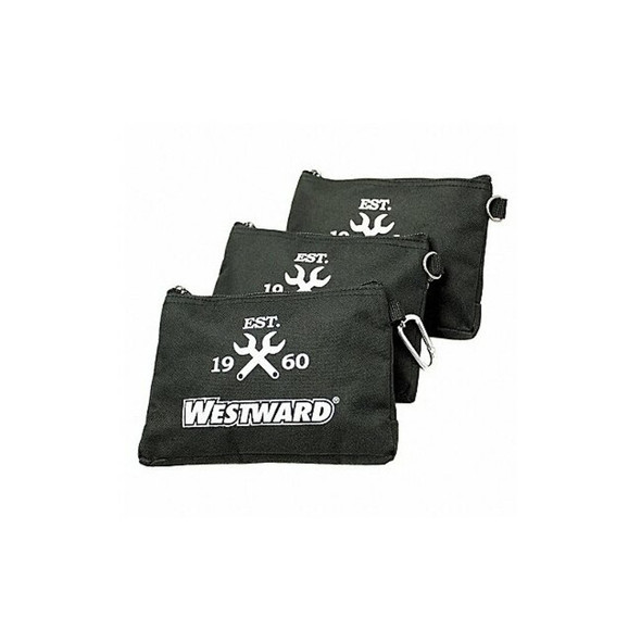 Westward Tool Bag Set, Black, Polyester, 3 Pockets 32PJ44