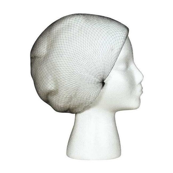 Cellucap Hairnet, Nylon, 26 in Dia., Black, L, 144 PK HN5BKM