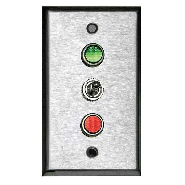 Tapco Lighted Toggle Switch,120V,Green/Red LED 113632