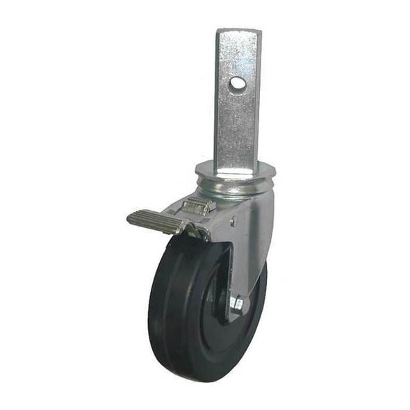 Manufacturer Varies Swivel Stem Caster,Rubber,5 in.,240 lb. 20TM40