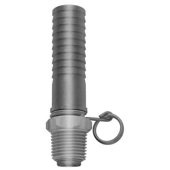 Sani-Lav Swivel Hose Adapter, 1/2 In., Stain. Steel N21S