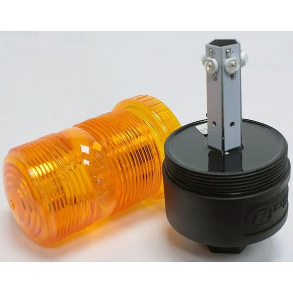 Railhead Gear Warning Strobe,Amber,LED,12 to 90VDC M490-LED DCAP