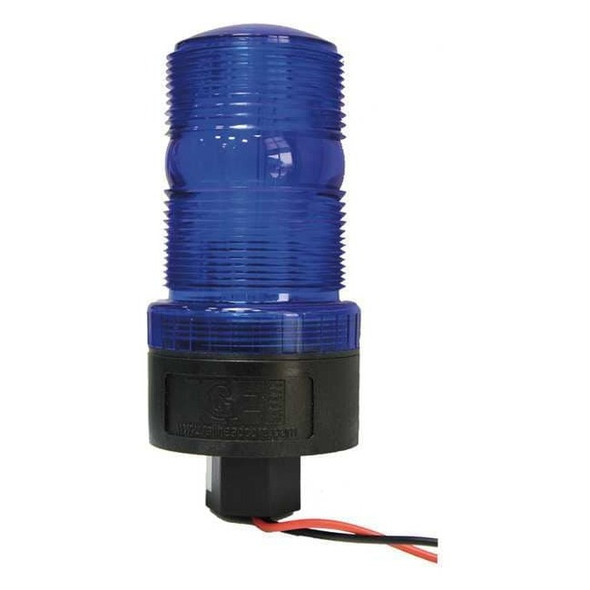 Railhead Gear Warning Strobe,Blue,LED,12 to 90VDC M490-LED DCBP
