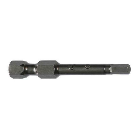 Apex Tool Group Power Bit,Metric,1/4",PK5 AM-6MM-4-5PK