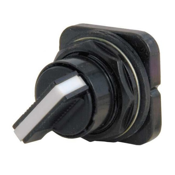 Siemens ShortHandleSelectorSwitch,Blk,3Pos,30mm 52SX2CAB