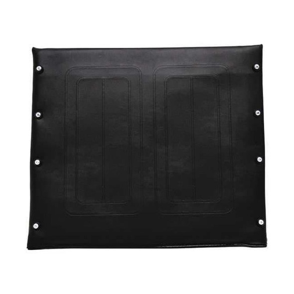 Alco Vinyl Seat Upholstery,24"W,10 Hole,Black 64832-A3