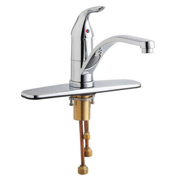 Chicago Faucet Kitchen Faucet,Manual,Brass,1.5 gpm 431-ABCP Chicago Faucet Kitchen Faucet,Manual,Brass,1.5 gpm 431-ABCP