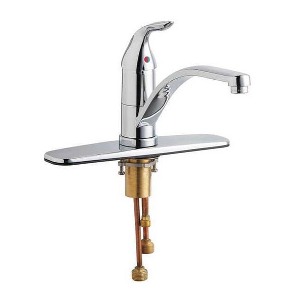 Kitchen Faucet, Manual, Single Hole Only Mount, 1 Hole Commercial