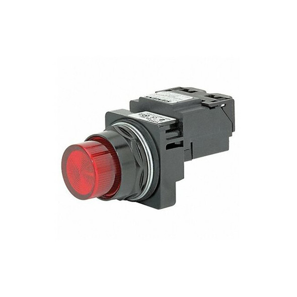 Siemens Pilot Light,LED,Full Voltage,Red,120VAC 52BL4E2XB