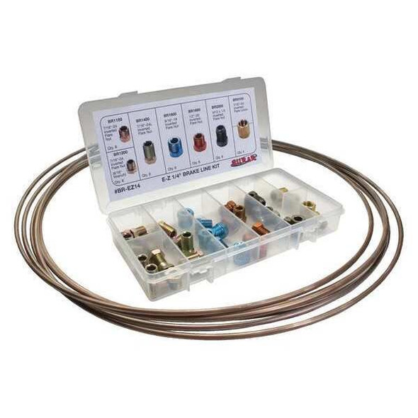 Sur&r Brake Line Fitting Kit,1/4" Tube Size BR-EZ14