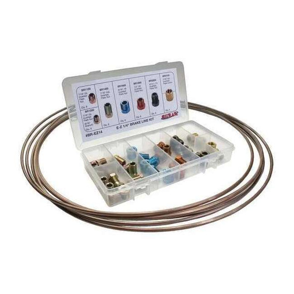 Sur&r Brake Line Fitting Kit,1/4" Tube Size BR-EZ14
