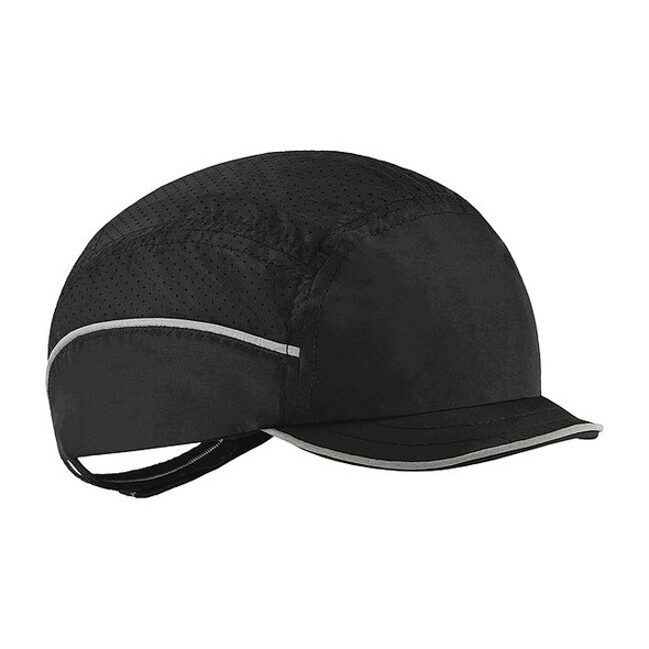 Bump Cap, Micro Brim Baseball, Polyethylene, Hook-and-Loop Suspension