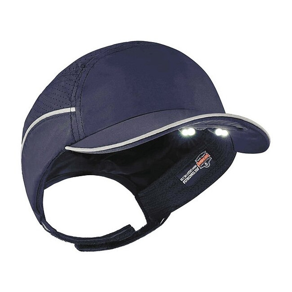 Bump Cap, Short Brim Baseball, Polyethylene, Hook-and-Loop Suspension