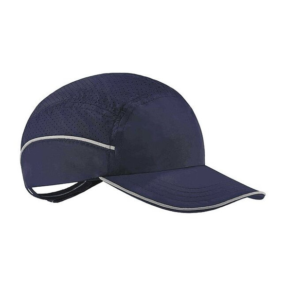 Bump Cap, Long Brim Baseball, Polyethylene, Hook-and-Loop Suspension