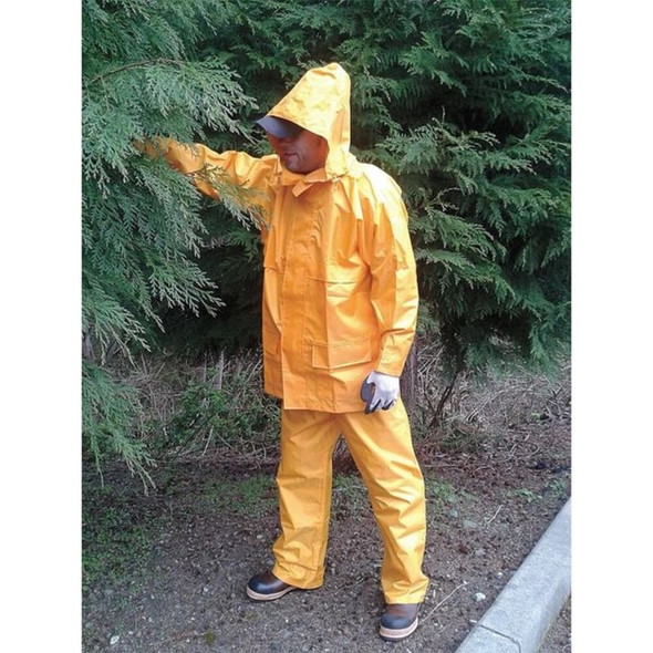 Viking Rain Jacket with Detachable Hood,Ylw,2XL 2910JY-XXL