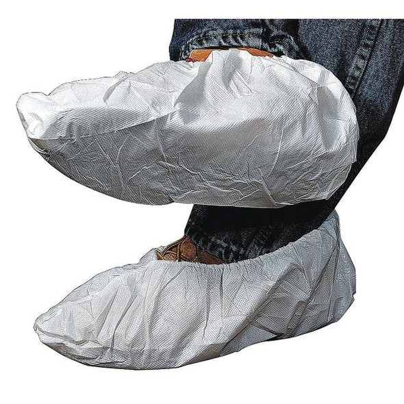 Cellucap Disposable Shoe Covers, Polypropylene, White, Slip Resistant Sole: Yes ,XL 2602W