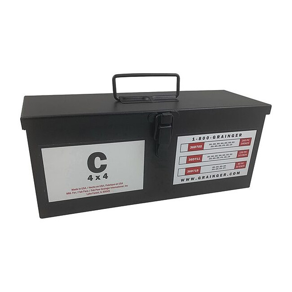 Manufacturer Varies Slotted Shim Kit 4 x 4", Stainless Steel, 130 PCS 36D711