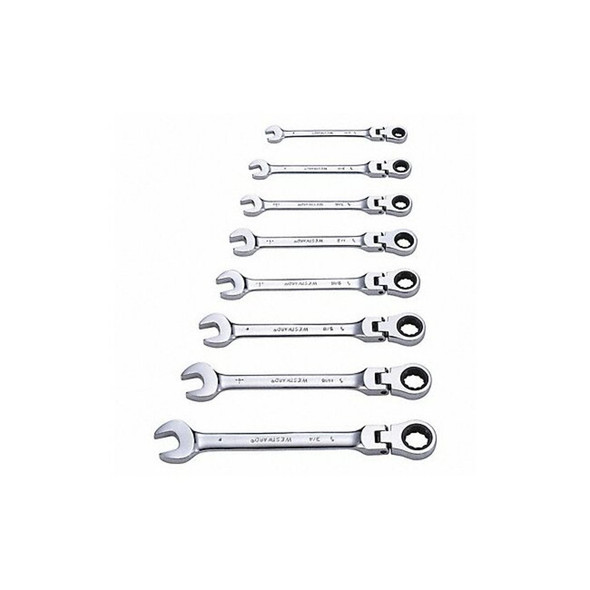 Westward Combo Wrench St,Steel,Fll Plish,Flexible 35Z115