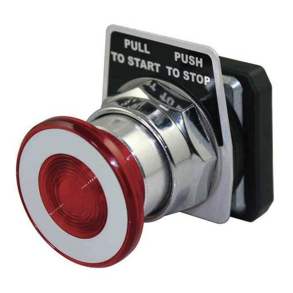 Dayton Push Button operator, 30 mm, Red 30G364