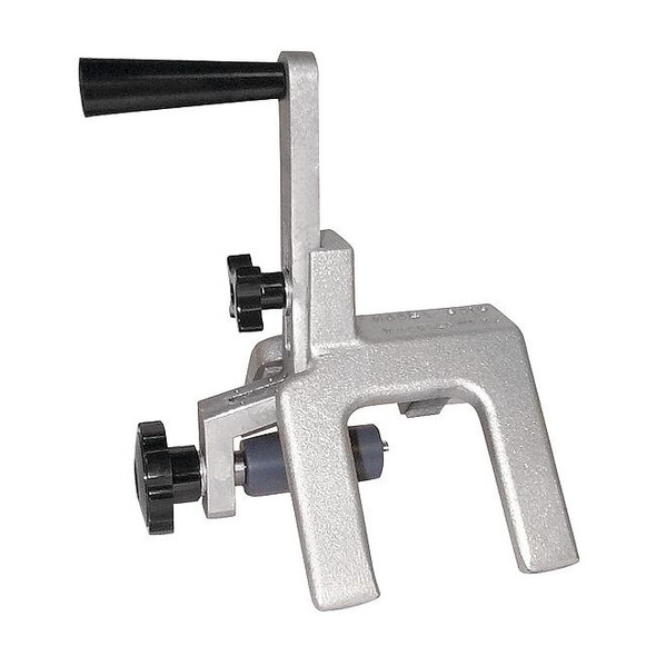 Wheeler-Rex Plastic Beveler,1-1/2 to 12 in Cap,Alum 9015