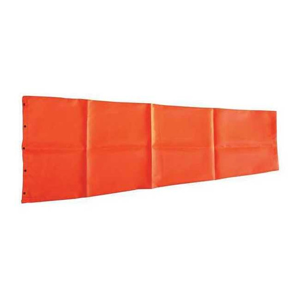 Replacement Windsock, Orange, Polyester, 55 in Length, Windsock Only
