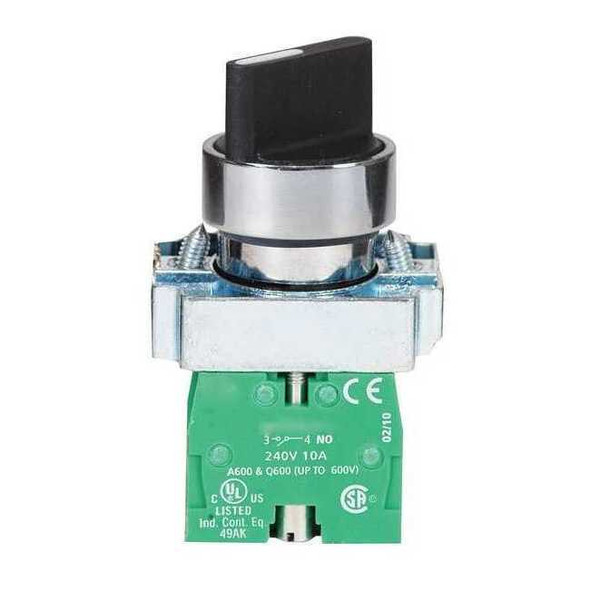 Dayton Non-Illum Selectr Swtch,22mm,3 Pos,Knob 30G261